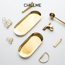 Khay đựng nến décor kim loại sang trọng